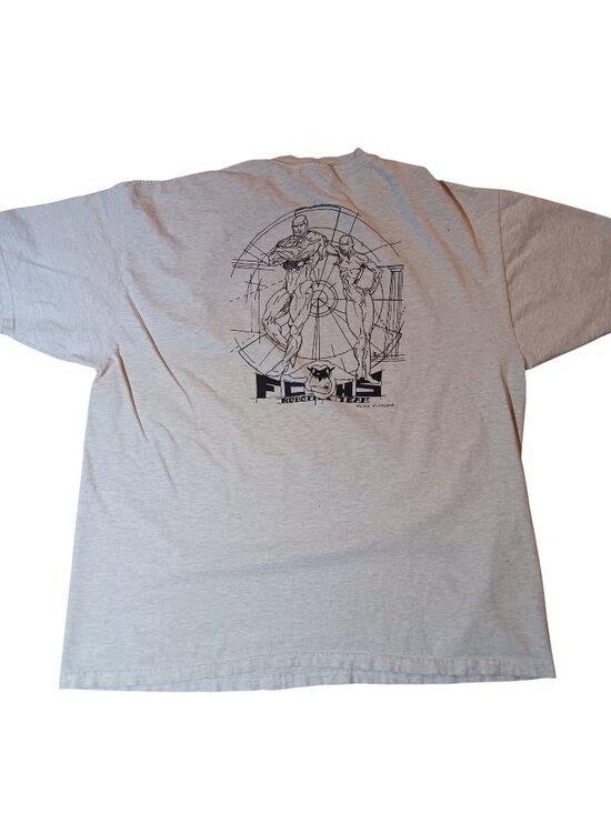 Vintage XXL T-shirt 90's Robotics Fort Collins ABB Team Heather Gray Hanes